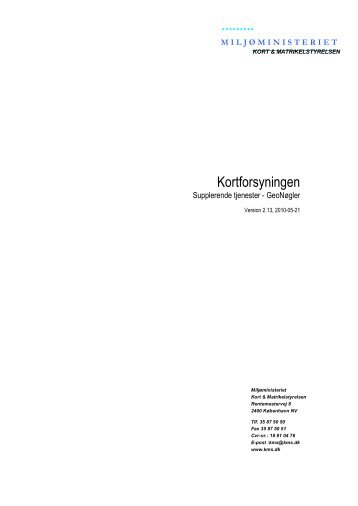 Dokumentation af geonÃ¸gler Classic - Kortforsyningen
