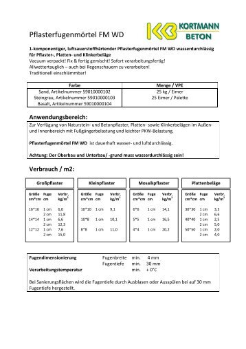 8-4-4711 - KORTMANN BETON