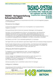 TASIKO -Verlegeanleitung Schwerlastverkehr - KORTMANN BETON