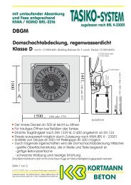 Domschachtabdeckung, regenwasserdicht - KORTMANN BETON