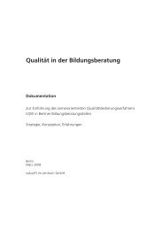 QualitÃ¤t in der Bildungsberatung - kos - Koordinierungsstelle ...