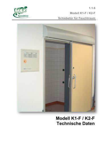 Modell K1-F / K2-F Technische Daten - Kos-tueren.de