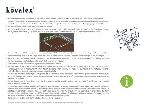 KOSCHE Kovalex-Verlegeanleitung