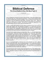 BIBLICAL DEFENSE - The Great Battle & How To ... - Kosher Torah