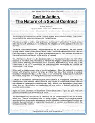 God in Action, The Nature of a Social Contract - Kosher Torah