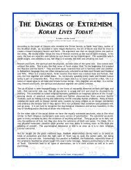 Korah Lives! The Dangers of Extremism (6/06/10) - Kosher Torah