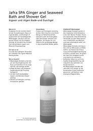 Jafra SPA Ginger and Seaweed Bath and Shower Gel