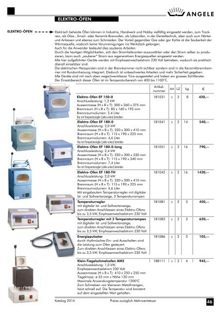 ANGELE Schmiedetechnik Katalog 2014