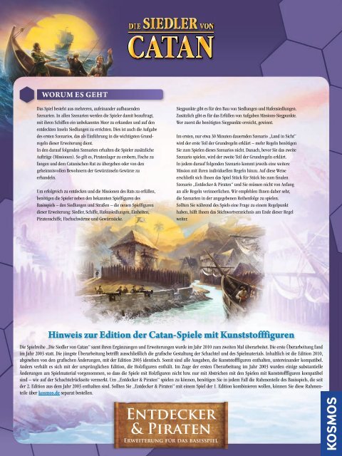 Expansión Catan: Exploradores Y Piratas Para 5-6 Jugadores – Añade Más Aventura Y Estrategia A Tu Juego Base