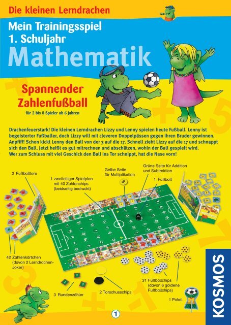 Spannender Zahlenfußball - Kosmos