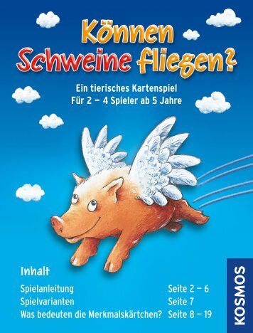 Anleitung: Können Schweine fliegen? Das Kartenspiel - Kosmos