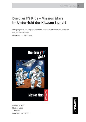 Die drei ??? Kids – Mission Mars im Unterricht der ... - Kosmos