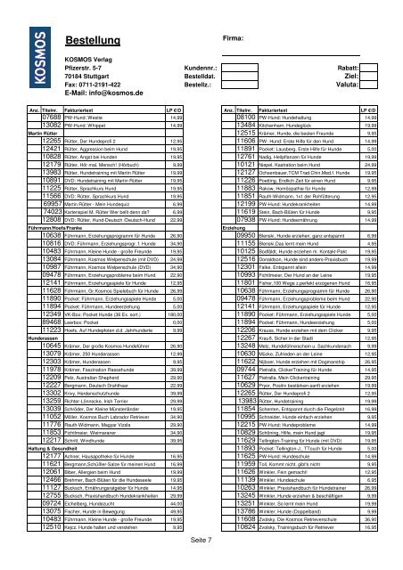 Bestellschein Ratgeber Fj14.xlsx - Kosmos