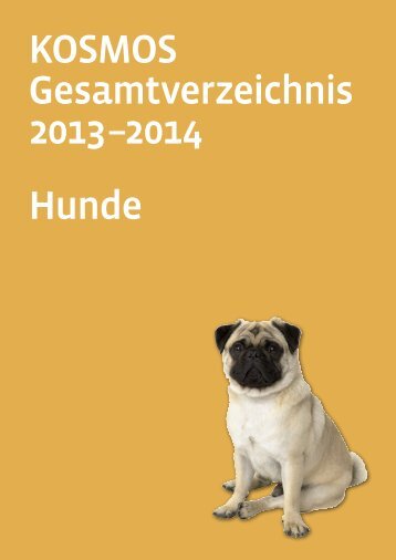 KOSMOS Gesamtverzeichnis 2013 –2014 Hunde