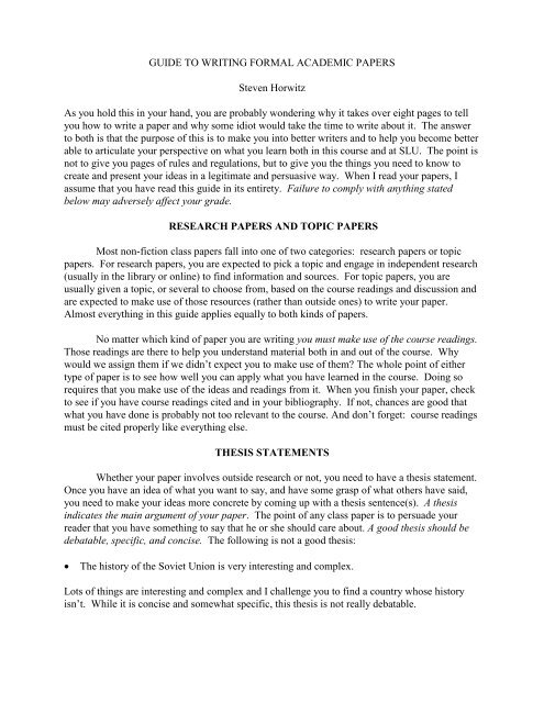how to write an academic paper pdf academic writing notes pdf