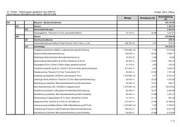 Kostenermittlung nach DIN 276