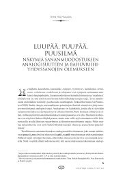 Luupää, puupää, puusilmä - Kotikielen Seura