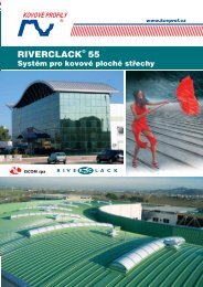 Riverclack 55 â plochÃ© stÅechy - KovovÃ© profily, spol.s ro