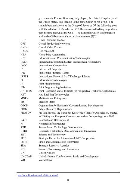 Draft Report of the Expert Group on International STI Cooperation to ...