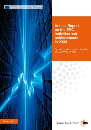 Annual Report on the ERC activities and ... - ERC - Europa