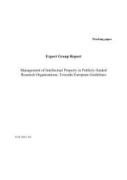Expert Group Report Management of Intellectual Property in ... - KoWi