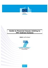 Guide to Financial Issues relating to FP7 Indirect Actions - KoWi