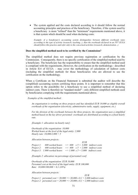 Guide to Financial Issues relating to FP7 Indirect Actions - KoWi