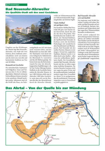 Das Ahrtal. - Ahrtal-Tourismus Bad Neuenahr-Ahrweiler eV