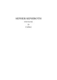 SEPHER SEPHIROTH