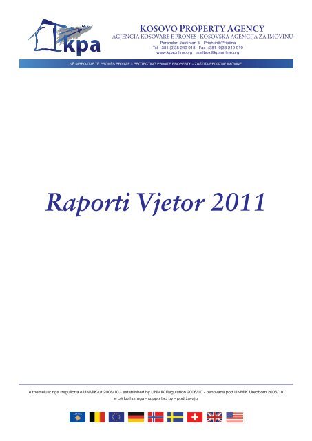 Raporti vjetor 2011 i KPA-sÃ«