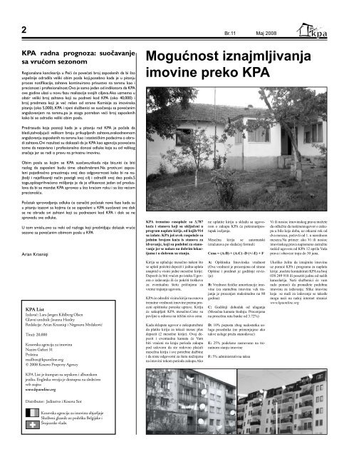 Sluzbeni List Br. 11 - Kosovo Property Agency
