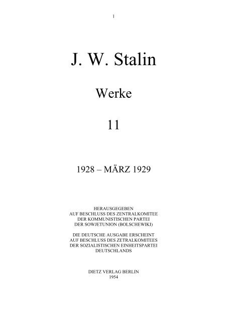 J. W. Stalin - KPD/ML