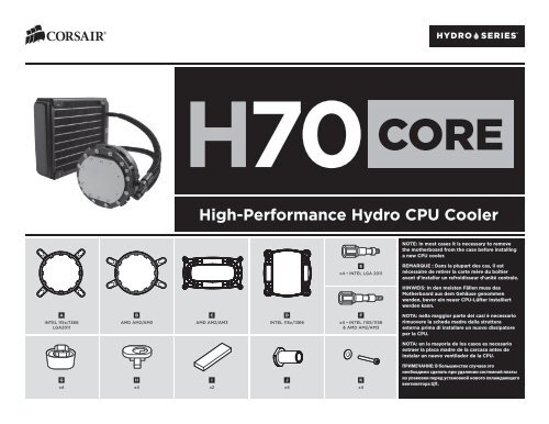 High-Performance Hydro CPU Cooler - Corsair