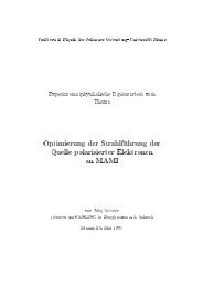 Optimierung der Strahlf uhrung der Quelle polarisierter Elektronen ...