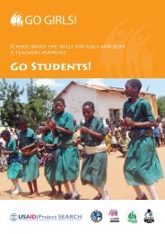 Go Students! School-based life skills for girls and boys: A manual for ...