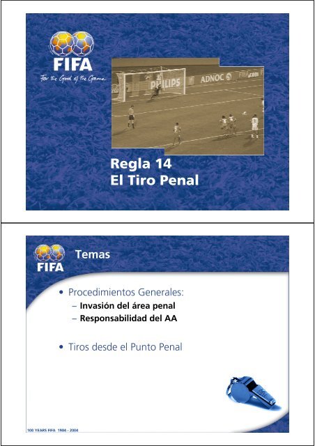 pasillo cesar fácil de lastimarse Regla 14 El Tiro Penal - FIFA.com