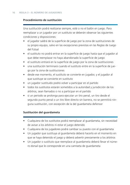 Reglas de Juego del Futsal - FIFA.com