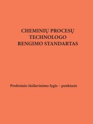 CheminiÅ³ procesÅ³ technologo rengimo standartas - KvalifikacijÅ³ ir ...