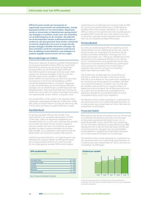 Verkort Jaarverslag 2009 - KPN