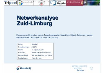 Netwerkanalyse Zuid-Limburg - Provincie Limburg