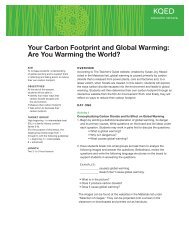 Your Carbon Footprint and Global Warming: Are You ... - KQED