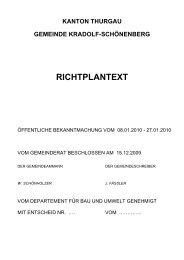 RICHTPLANTEXT - Gemeinde Kradolf-SchÃ¶nenberg