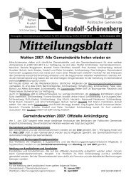 Mitteilungsblatt - Gemeinde Kradolf-SchÃ¶nenberg