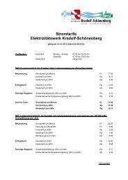 Stromtarife ab 01. Januar 2013 - Gemeinde Kradolf-SchÃ¶nenberg