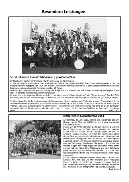 Mitteilungsblatt Juli 2013 - Kradolf-Schönenberg