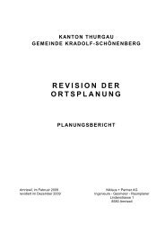 Planungsbericht Revision OP - Gemeinde Kradolf-SchÃ¶nenberg