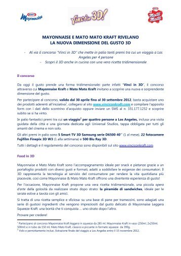 mayonnaise e mato mato kraft rivelano la nuova dimensione del ...