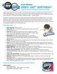 Fact Sheet: Oreo's 100th Birthday