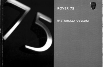 Instrukcja Rover 75