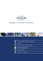 POLSKA | PROGRAM SPRZEDAÅ»Y - Krahn Chemie GmbH
